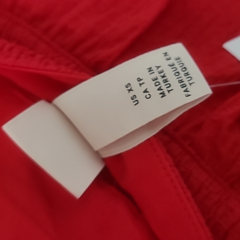 H&M Ruffle Dress Red XS - Picture 5 of 10